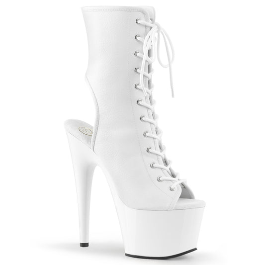 Pleaser Stivaletti da donna ADORE-1016 Wht in ecopelle / wht
