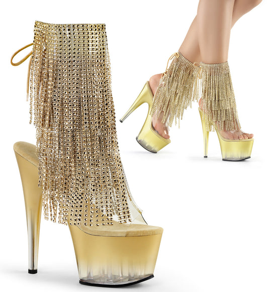 Pleaser Stivaletti da donna ADORE-1017RSFT CLR-GOLD / GOLD