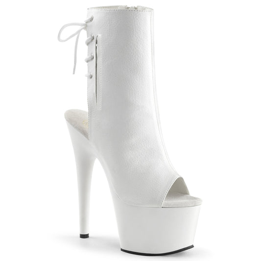 Pleaser Stivaletti da donna ADORE-1018 Wht in ecopelle / wht