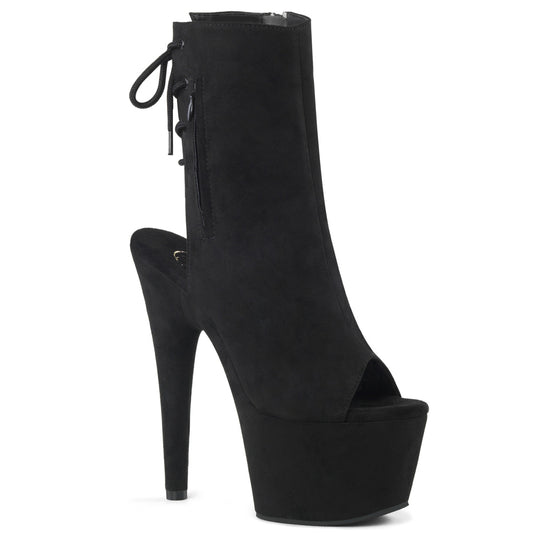 Pleaser Stivaletti da donna ADORE-1018FS BLK FAUX SOMEDE / BLK Suede