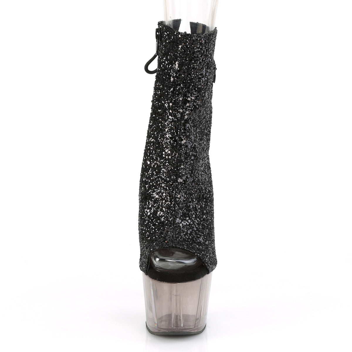 Pleaser Stivaletti da donna ADORE-1018GT BLK Glitter / Smoke Tinted