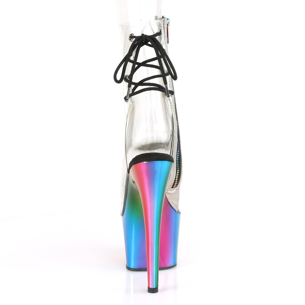 Pleaser Stivaletti da donna ADORE-1018RC CLR /Rainbow Cromo