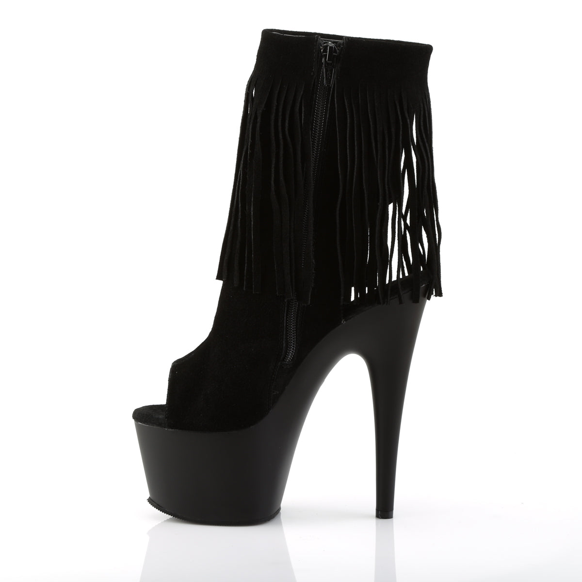 Pleaser Stivaletti da donna ADORE-1019 BLK Suede / Blk Matte
