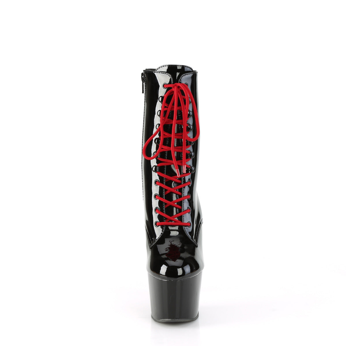 Pleaser Stivaletti ADORE-1020 BLK PAT / BLK-RED