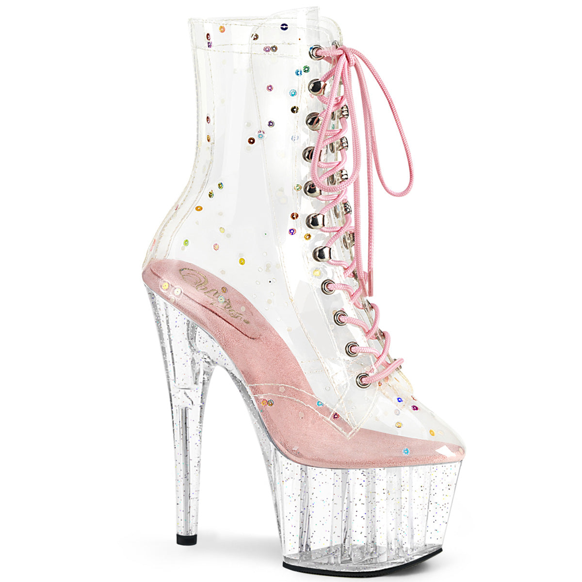 Pleaser Stivaletti ADORE-1020C-2 CLR TPU-B. Pink / Clr.