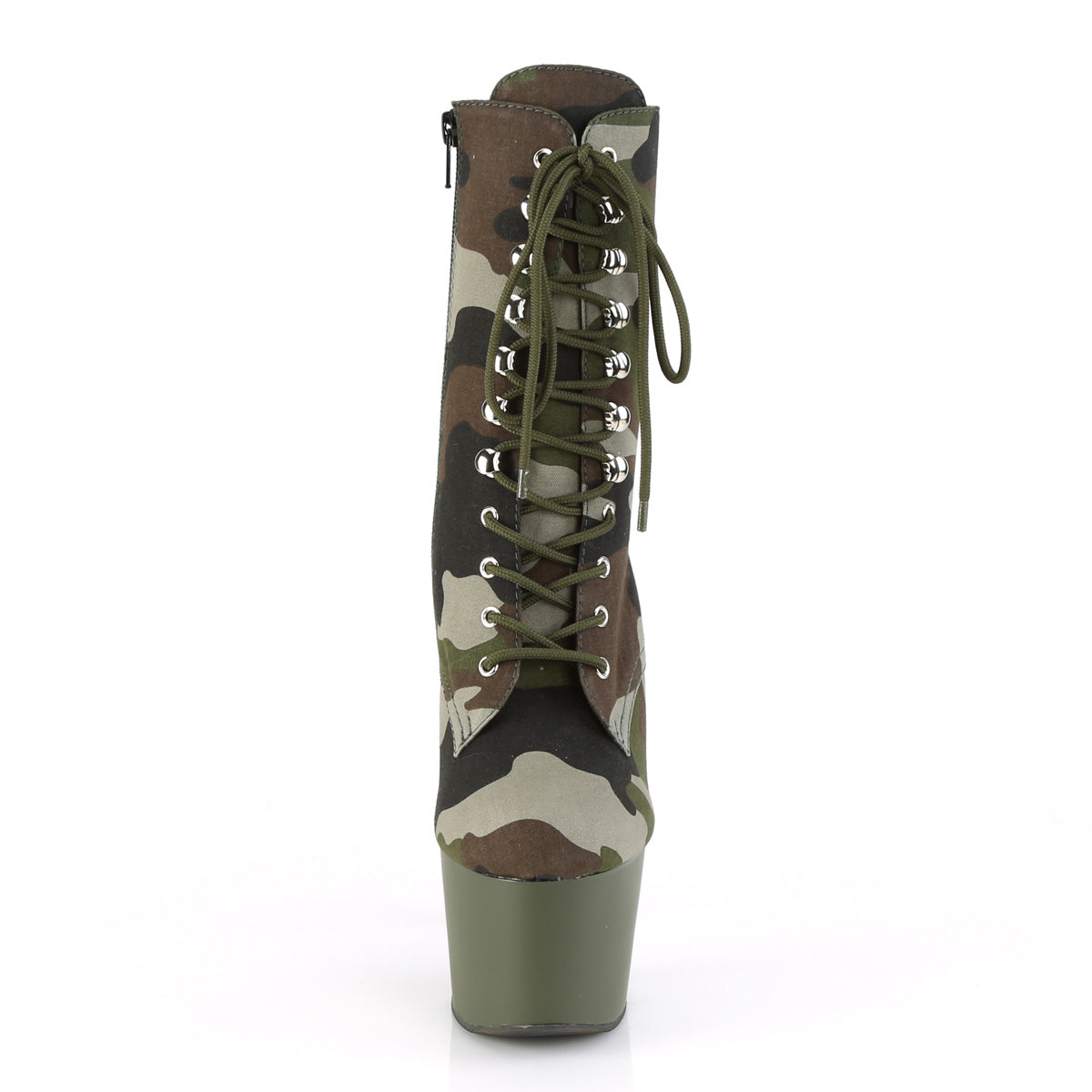 Pleaser Stivaletti da donna ADORE-1020Camo Tessuto Camo verde / Dark Olive Opaco
