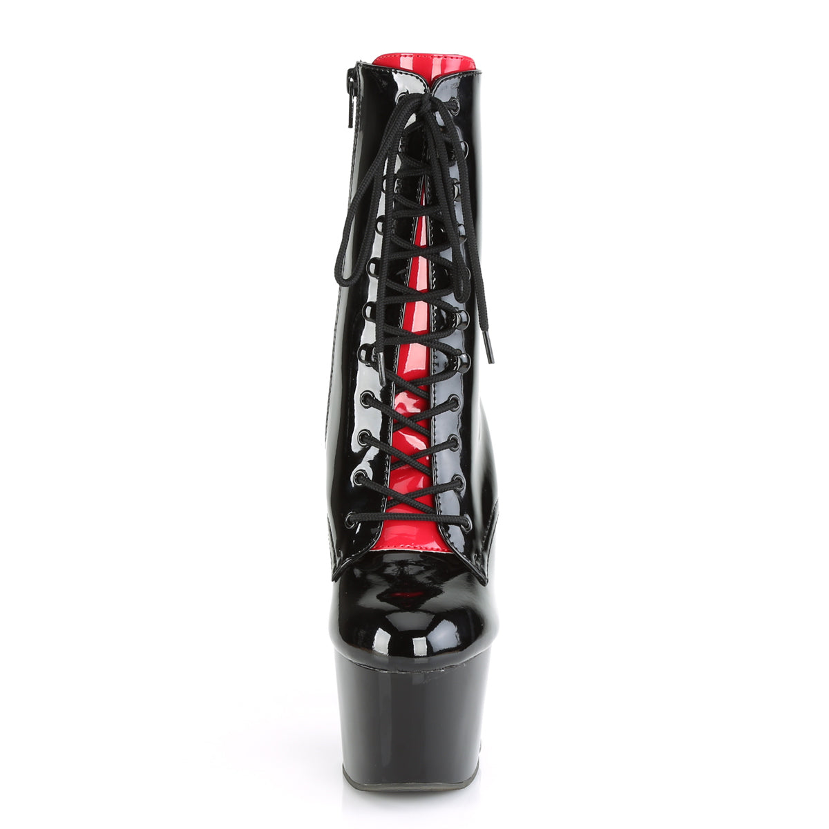 Pleaser Stivaletti da donna ADORE-1020FH BLK-RED PAT / BLK-RED