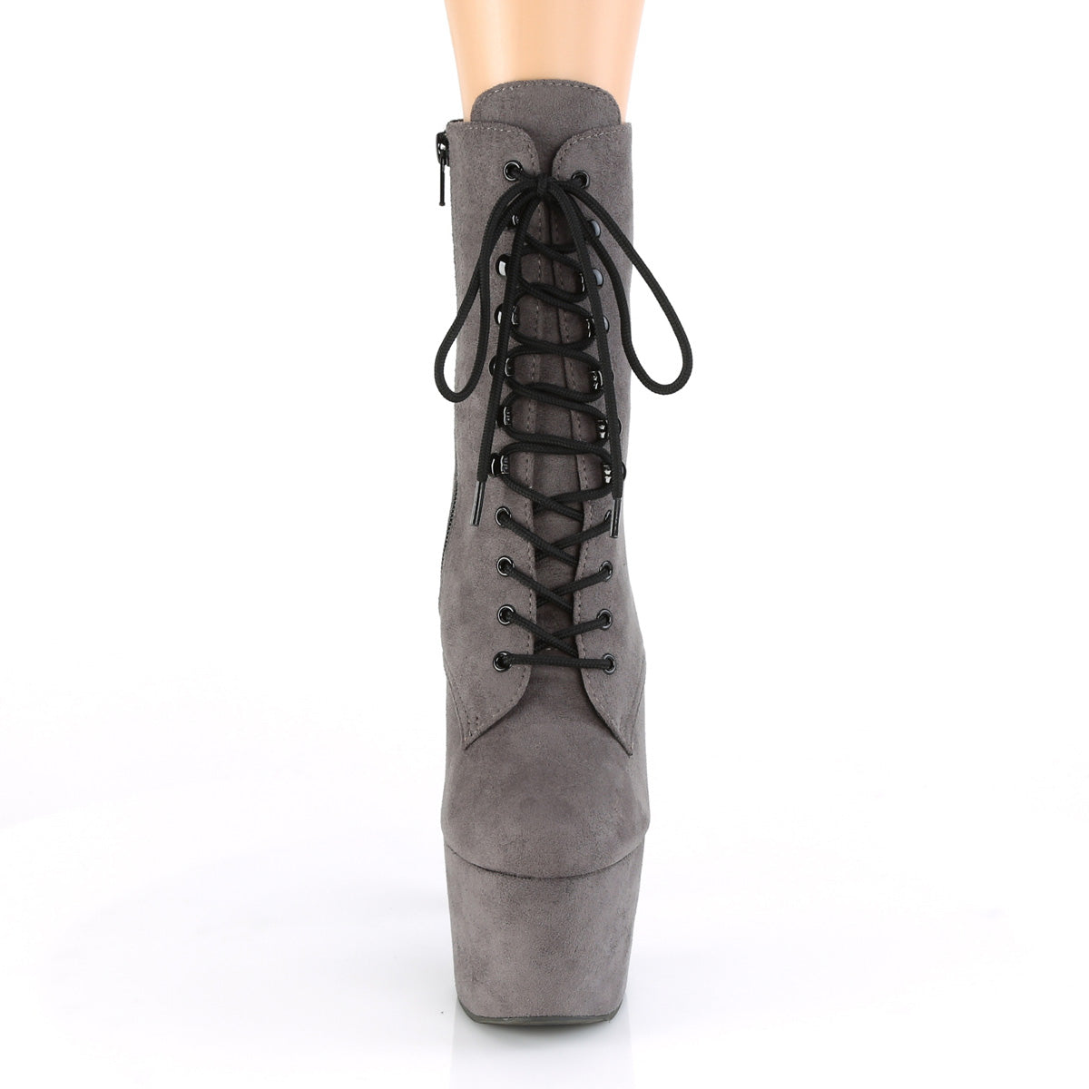 Pleaser Stivaletti da donna ADORE-1020FS GRAY FAUX Suede / Grey Faux Suede Suede
