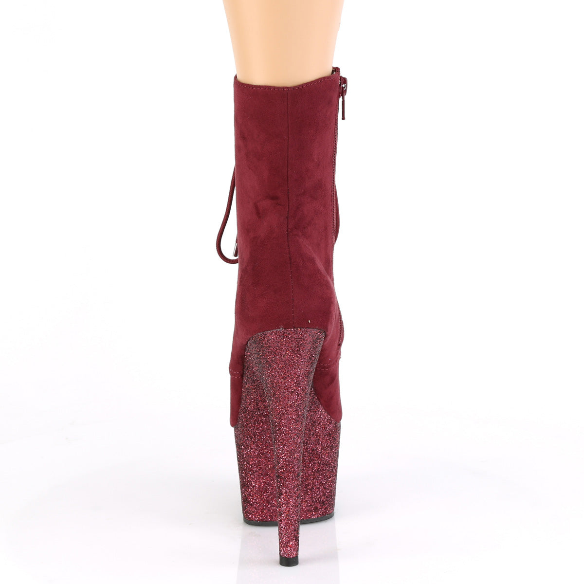 Pleaser Stivaletti da donna ADORE-1020FSMG Borgogna F. Suede / Borgogna Multi Mini GLTR