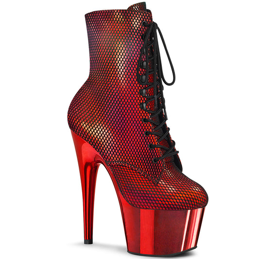 Pleaser Stivaletti da donna ADORE-1020HFN Red Holo / Red Chrome