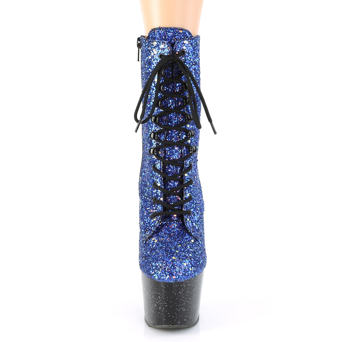 Pleaser Stivaletti da donna ADORE-1020mg blu multi glitter / blk