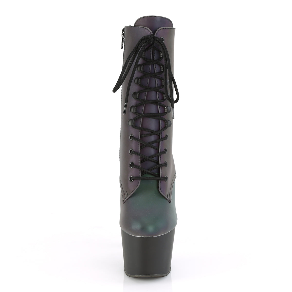 Pleaser Stivaletti da donna ADORE-1020Refl verde multi riflettente / BLK opaco