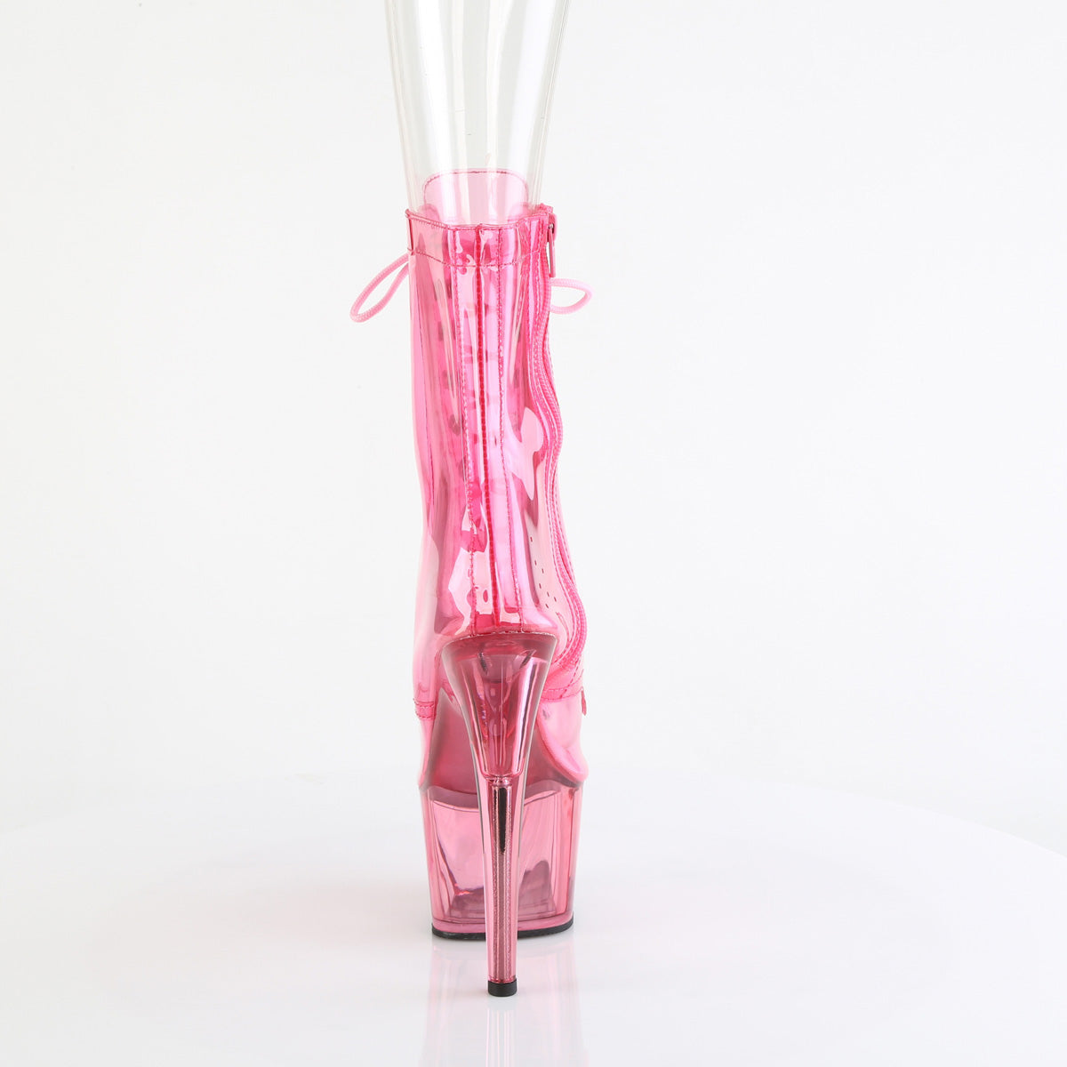 Pleaser ADORE-1021C-T B. Pink Translucent PVC/B.G. Pink Tinted