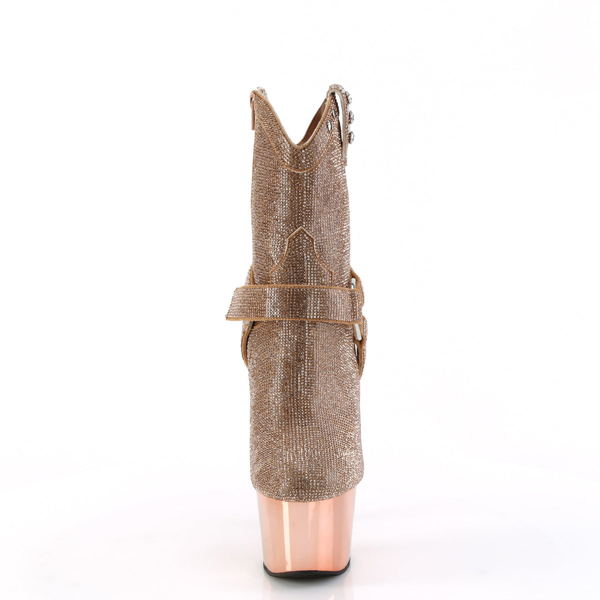 Pleaser Stivali alla caviglia ADORE-1029 Chris Rose Gold RS/Rose Gold Chrome