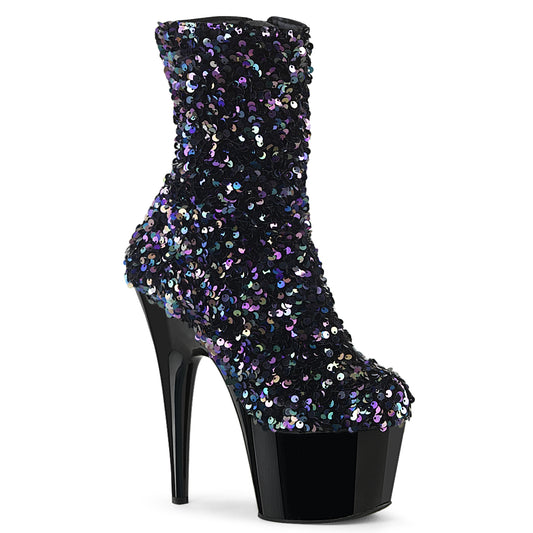 Pleaser   ADORE-1042sq blk multi paillettes/blk