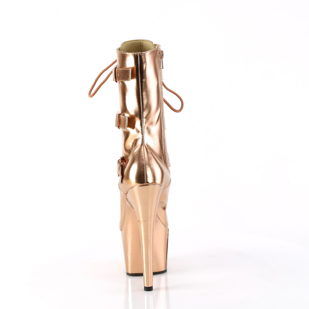 Pleaser ADORE-1043 PU/abbinamento metallico in oro rosa