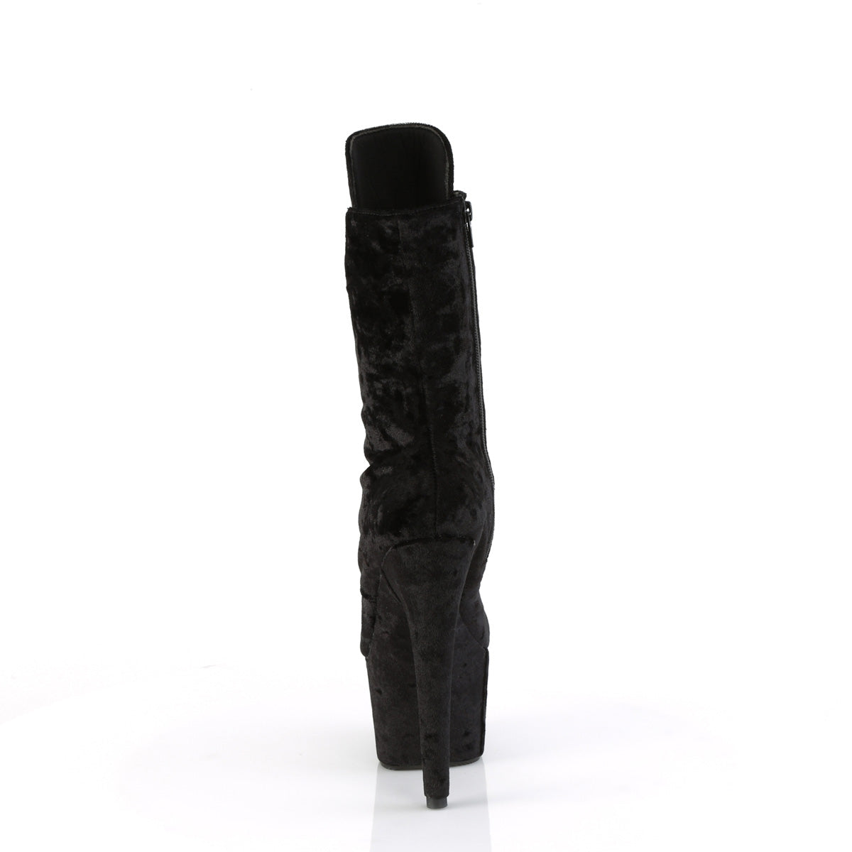Pleaser Ankle Boots ADORE-1045VEL Blk Velvet/Blk Velvet