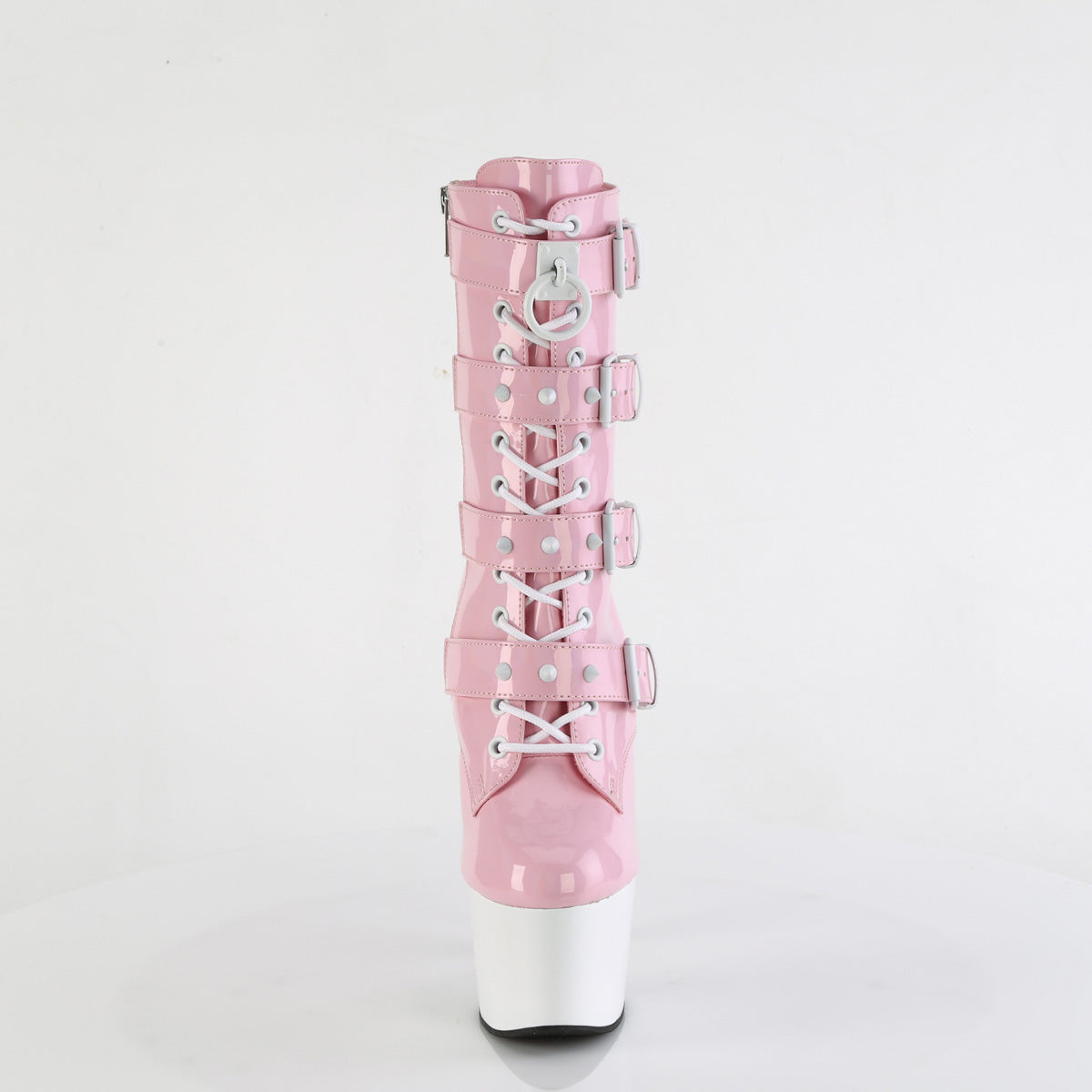 Pleaser ADORE-1046tt B. rosa holo pat/wht