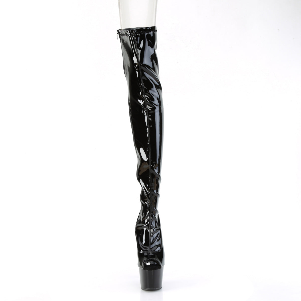 Pleaser Stivali da donna ADORE-3011 Blk Str. Pat / Blk.