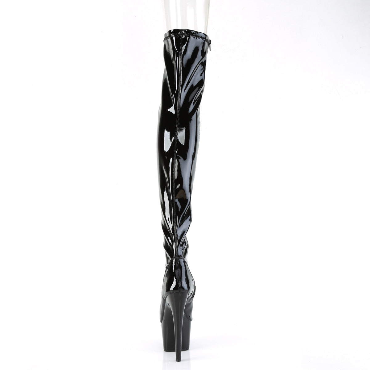 Pleaser Stivali da donna ADORE-3011 Blk Str. Pat / Blk.