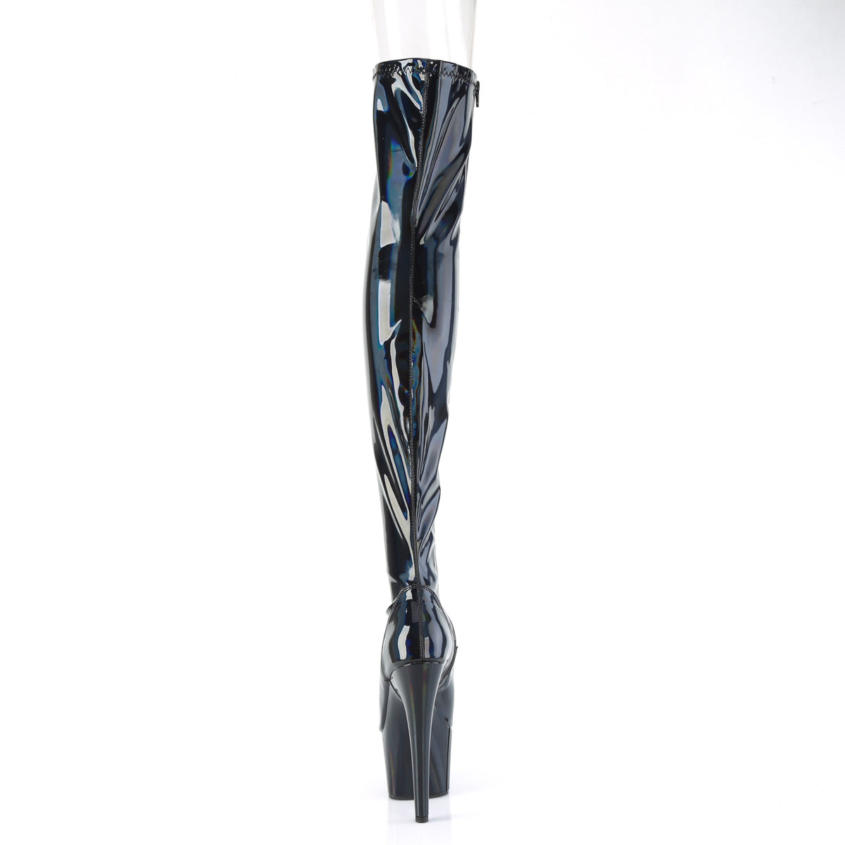 Pleaser ADORE-3011HWR Blk Str. Holo/Blk Holo
