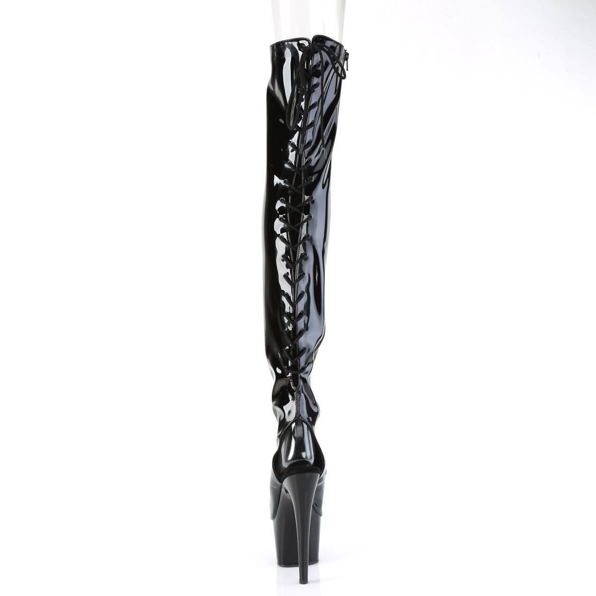 Pleaser ADORE-3017 Blk Str. Pat/Blk