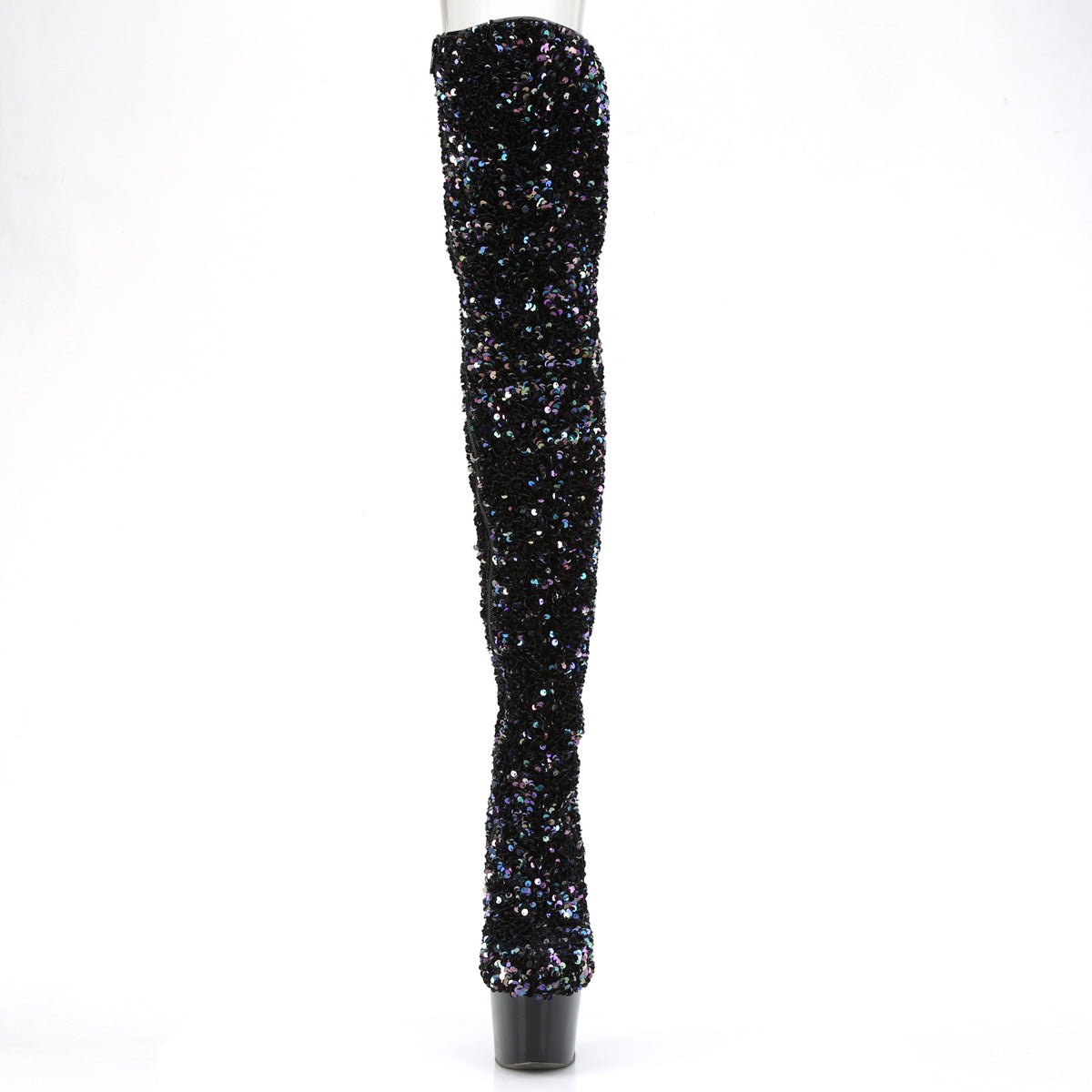 Pleaser Stivali da donna ADORE-3020 BLK Multi Seuqins / BLK