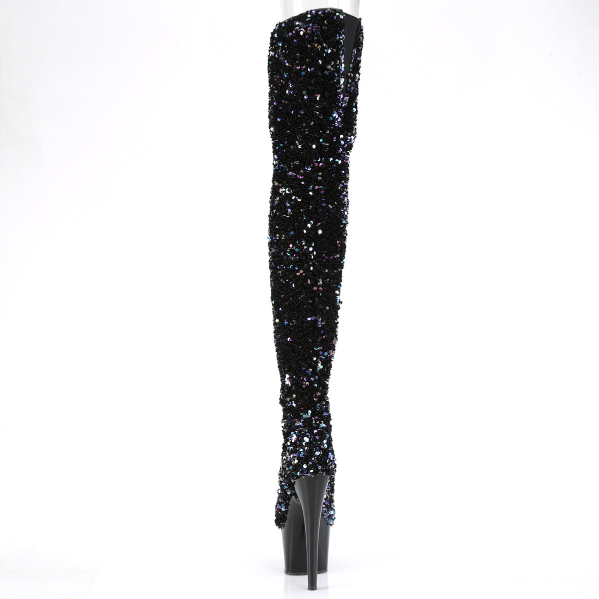 Pleaser Stivali da donna ADORE-3020 BLK Multi Seuqins / BLK