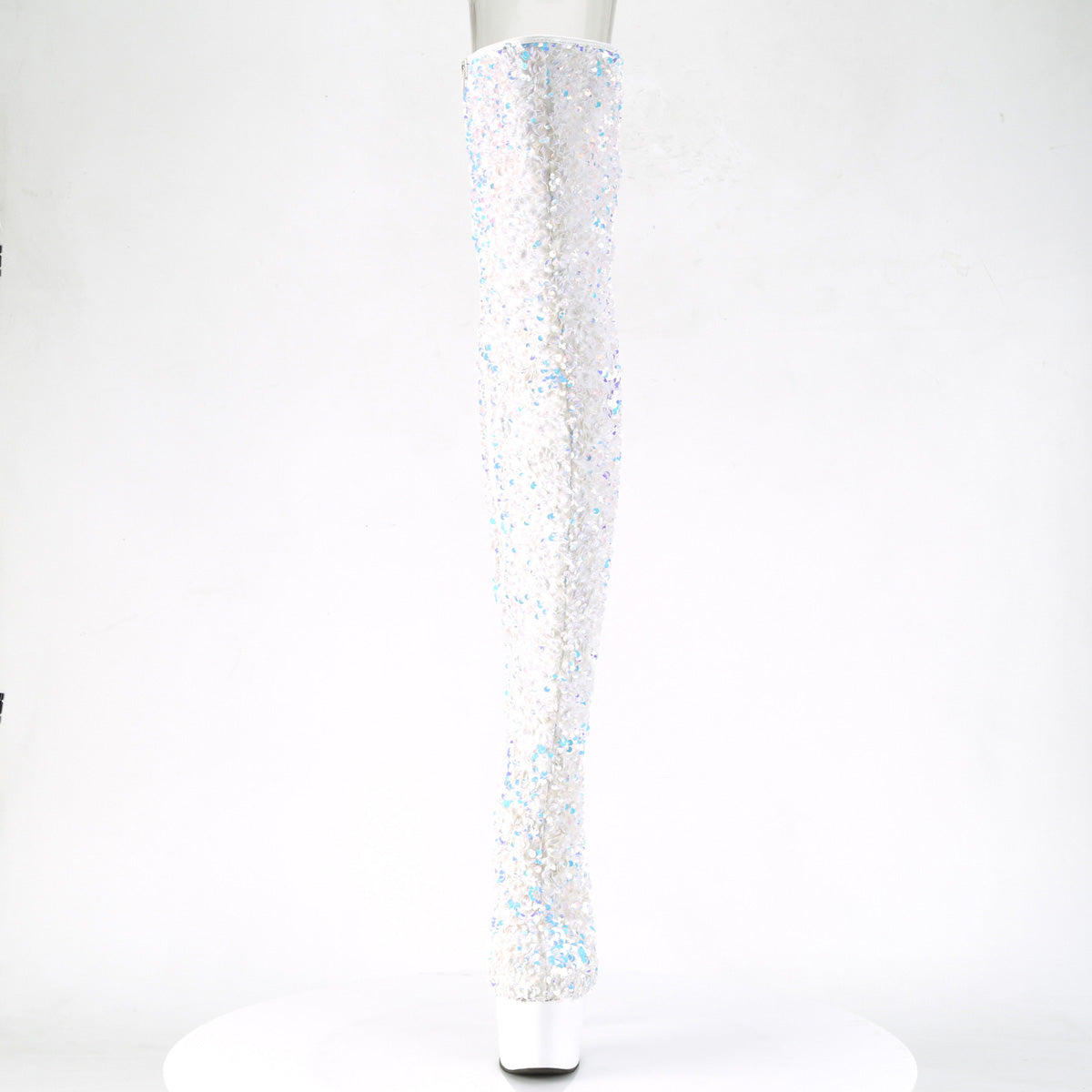 Pleaser Stivali da donna ADORE-3020 wht multi paillettes / wht