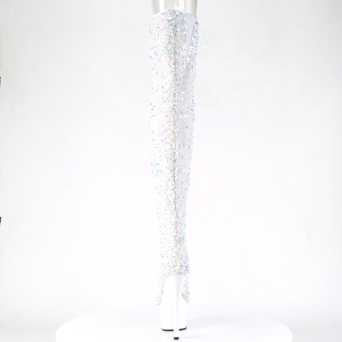 Pleaser Stivali da donna ADORE-3020 wht multi paillettes / wht