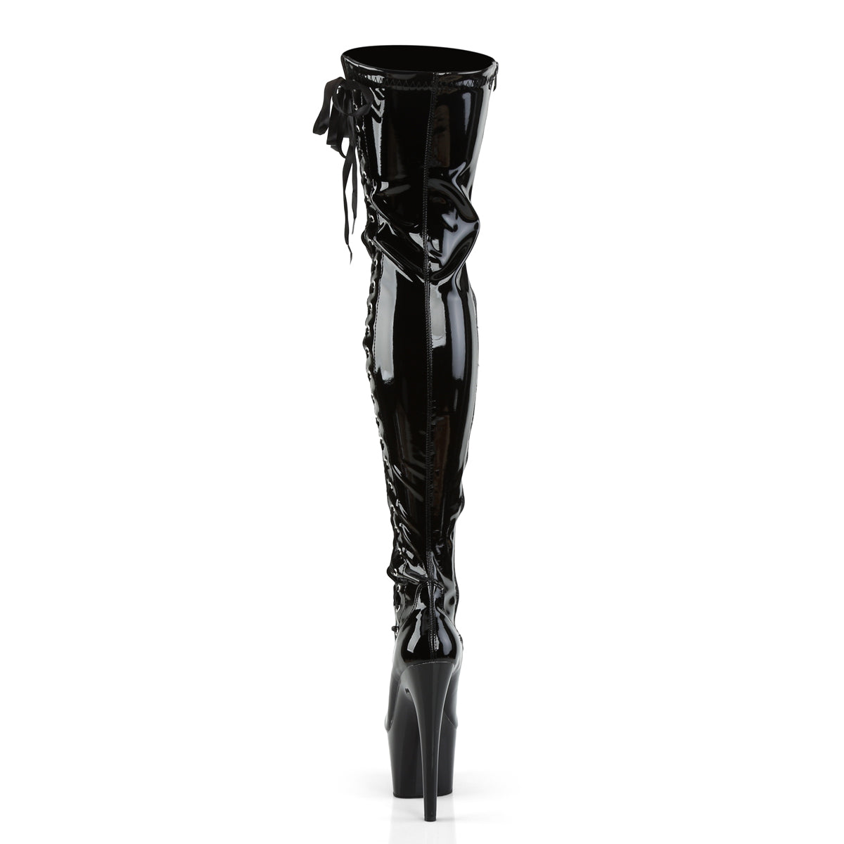 Pleaser Stivali da donna ADORE-3050 BLK STR PAT / BLK