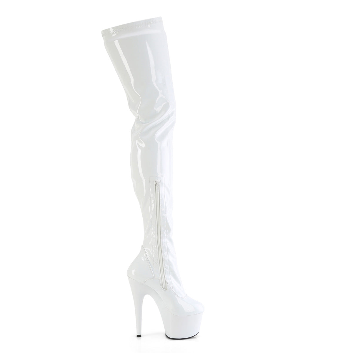 Pleaser ADORE-4000 WHT STR PAT/WHT