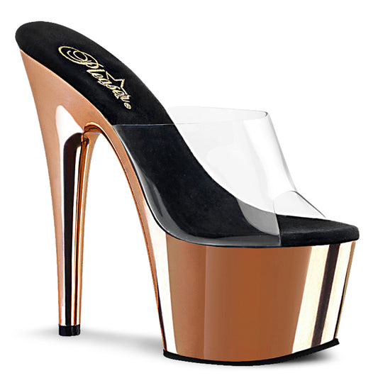 Pleaser Sandali da donna ADORE-701 CLR / Rose Gold Chrome