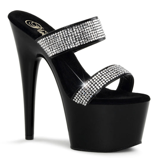 Pleaser Sandali da donna ADORE-702-2 BLK / BLK