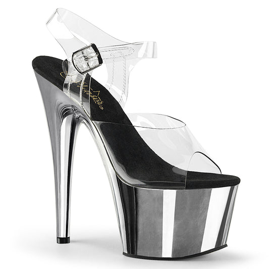 Pleaser Sandali da donna ADORE-708 CLR / SLV Chrome