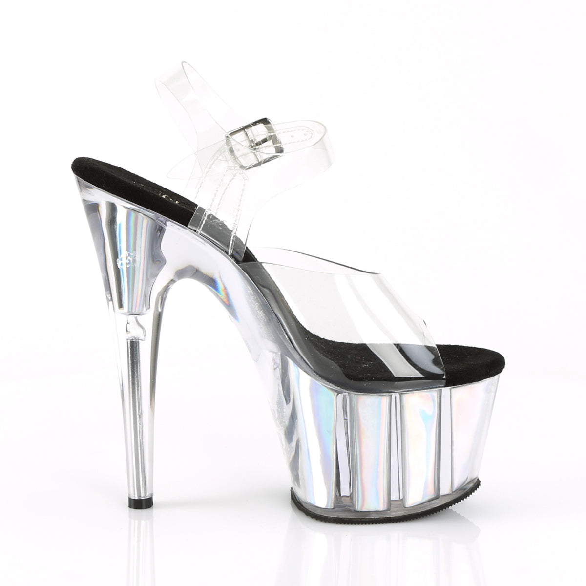 Pleaser Sandali da donna ADORE-708HGI inserti per ologrammi CLR / SLV