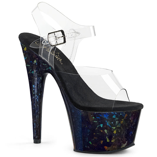 Pleaser Sandali da donna ADORE-708HSP CLR / Midnight Blue Hologram