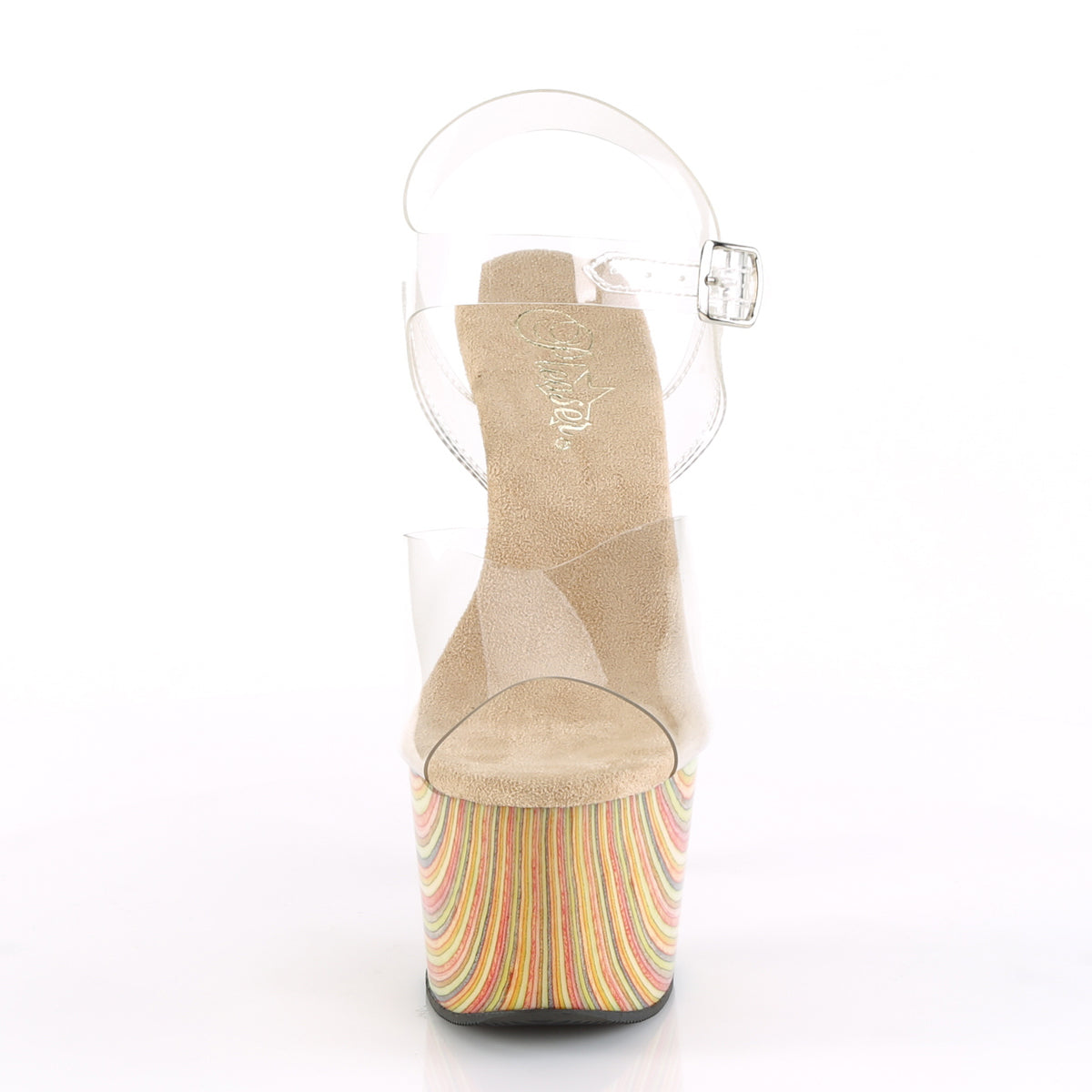 Pleaser Sandali da donna ADORE-708JB CLR / CREAM MULTI