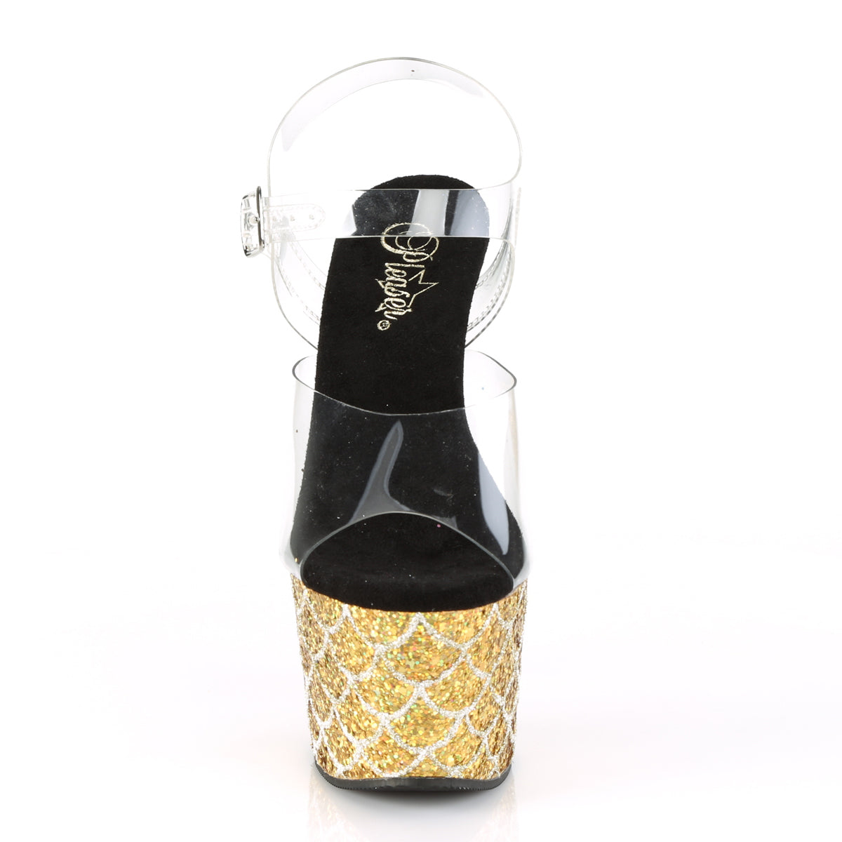 Pleaser Sandali da donna ADORE-708mslg CLR / GOLD multi glitter