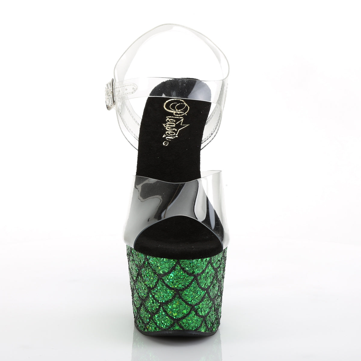 Pleaser Sandali da donna ADORE-708mslg CLR / Green Multitter