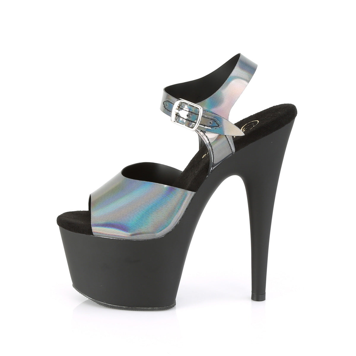 Pleaser Sandali da donna ADORE-708N-DT Pyter Hologram TPU / BLK Matte