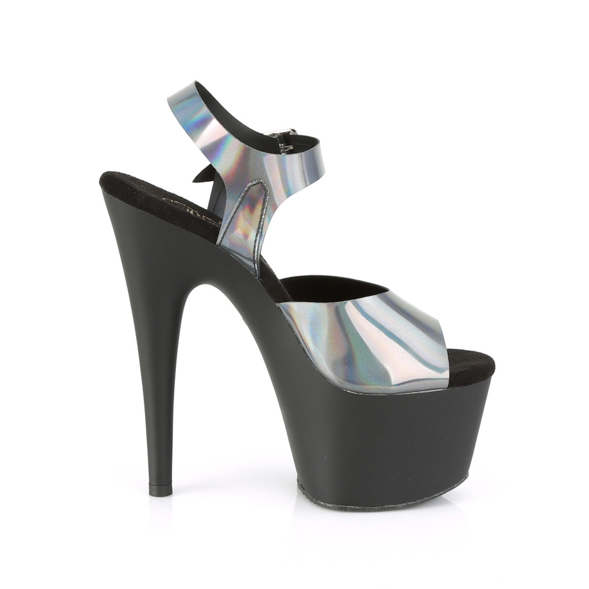 Pleaser Sandali da donna ADORE-708N-DT Pyter Hologram TPU / BLK Matte