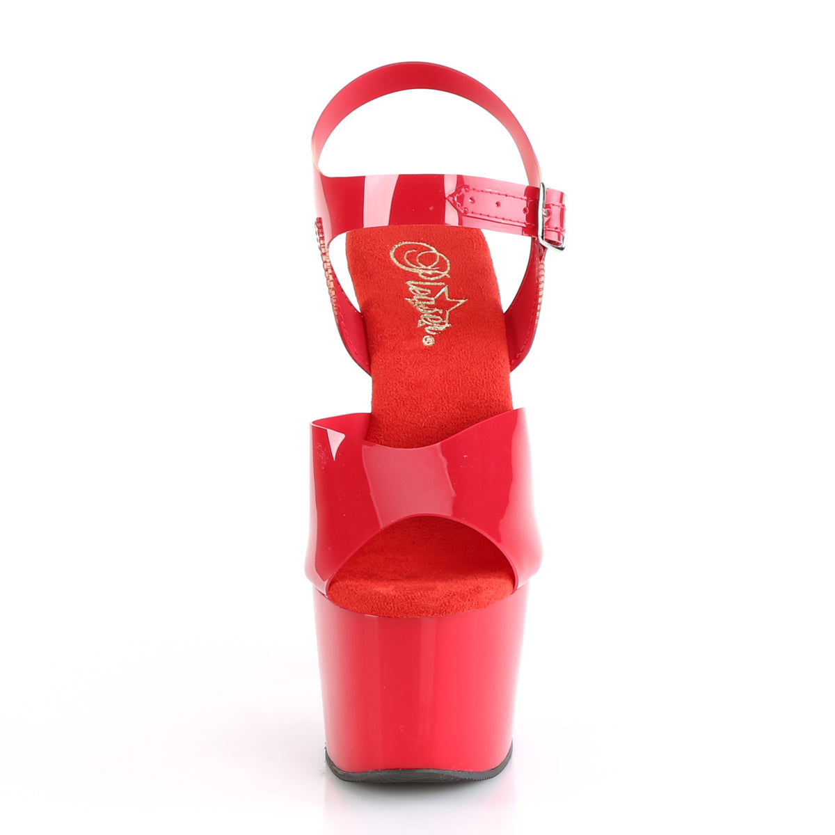 Pleaser Sandali da donna ADORE-708N rosso (jelly-like) TPU / rosso