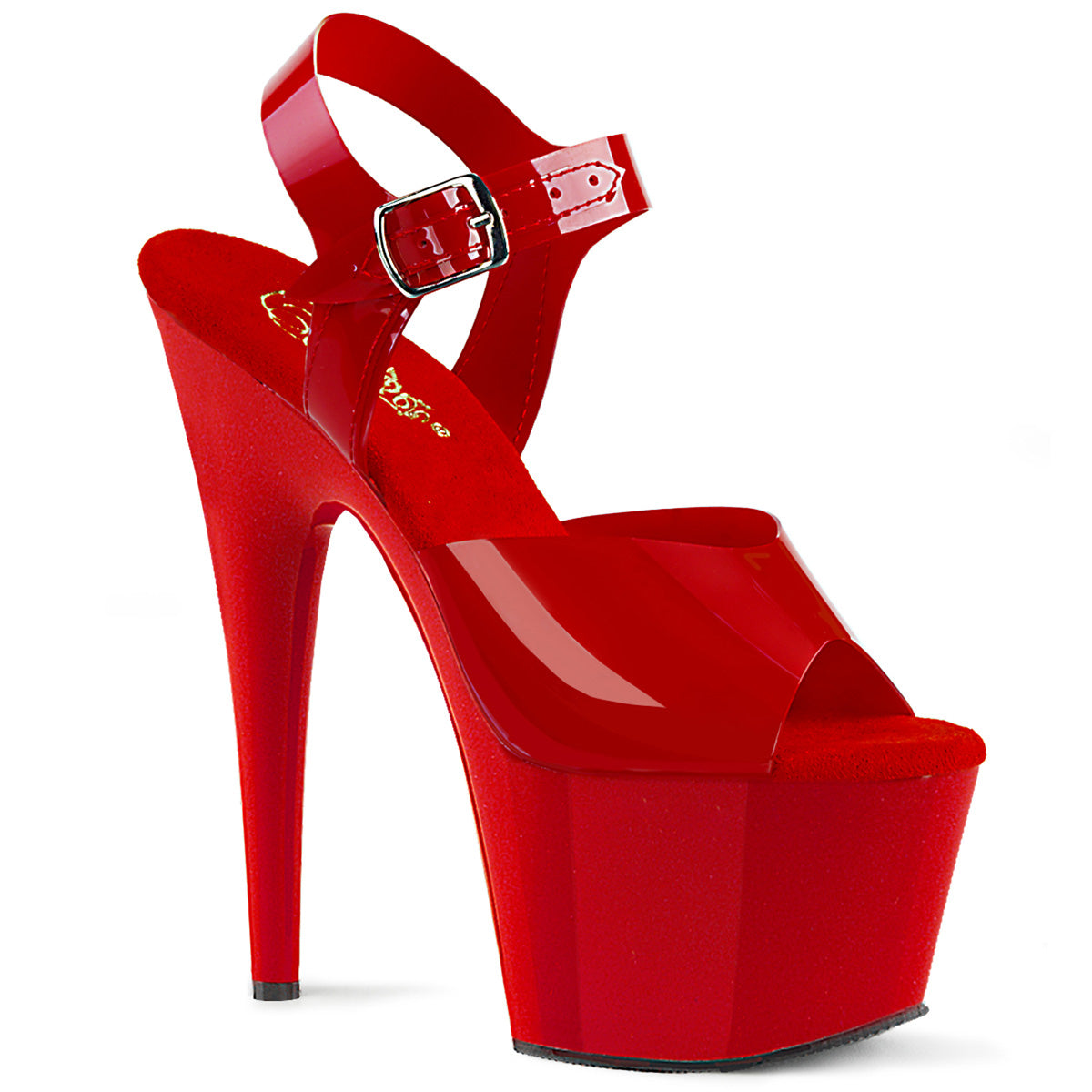 Pleaser Sandali da donna ADORE-708N rosso (jelly-like) TPU / rosso