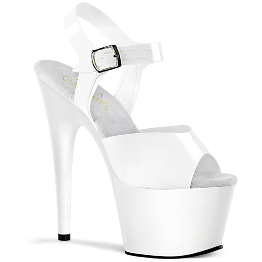 Pleaser Sandali da donna ADORE-708n wht (jelly-like) TPU / WHT
