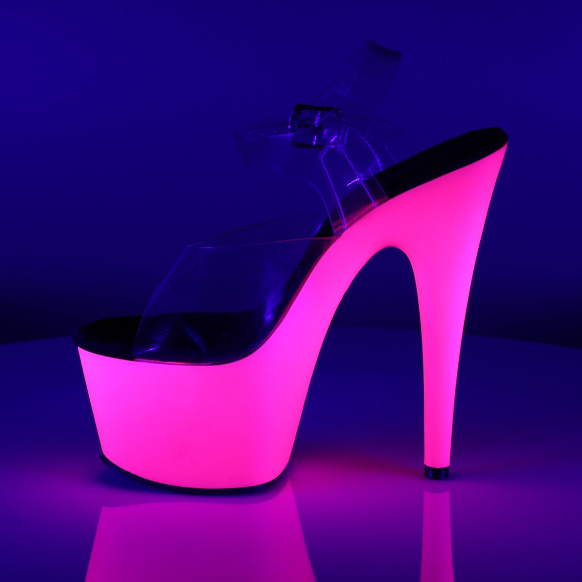 Pleaser Sandali da donna ADORE-708uv clr / neon rosa