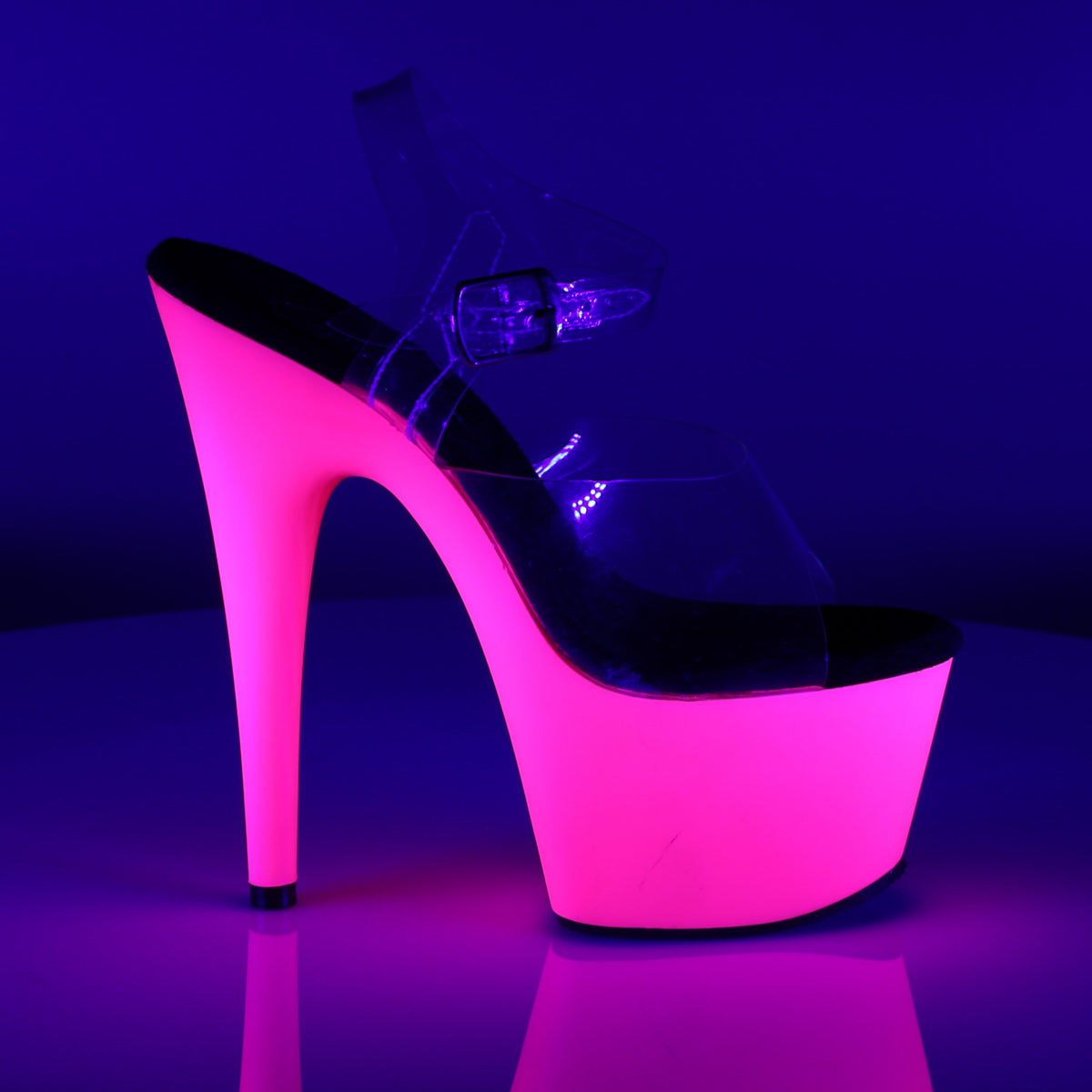 Pleaser Sandali da donna ADORE-708uv clr / neon rosa