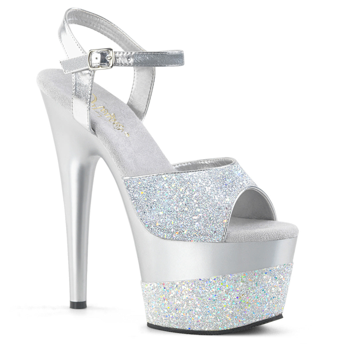 Pleaser Sandali da donna ADORE-709-2G SLVI multi glitter / SLVI multi glitter