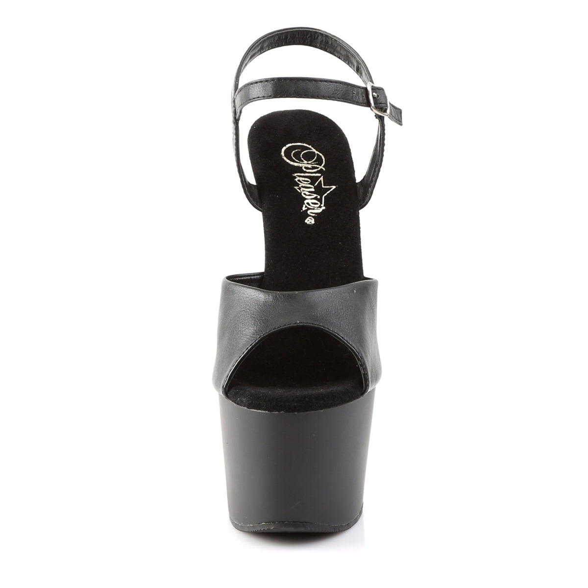 Pleaser Sandali da donna ADORE-709 BLK FAUX PELLE / BLK MATTE