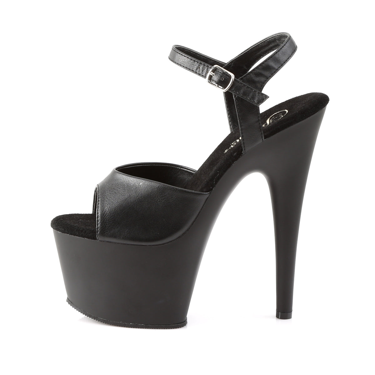 Pleaser Sandali da donna ADORE-709 BLK FAUX PELLE / BLK MATTE